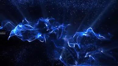 4K液体粒子水波纹科幻led舞台背景视频的预览图